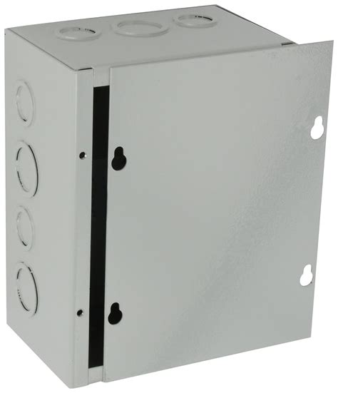 sheet metal junction box with knockout and lift-off screw cover|BUD Industries JB.